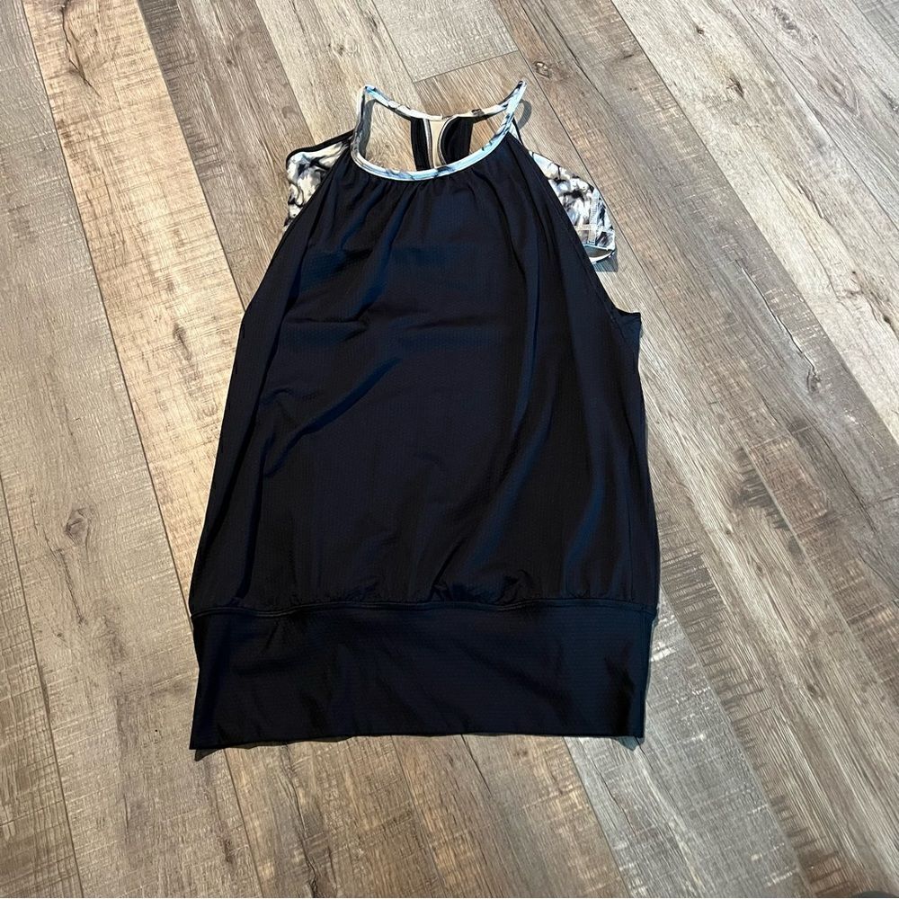 Lululemon No Limits Tank Marble Black/ Granite/Tan size 6